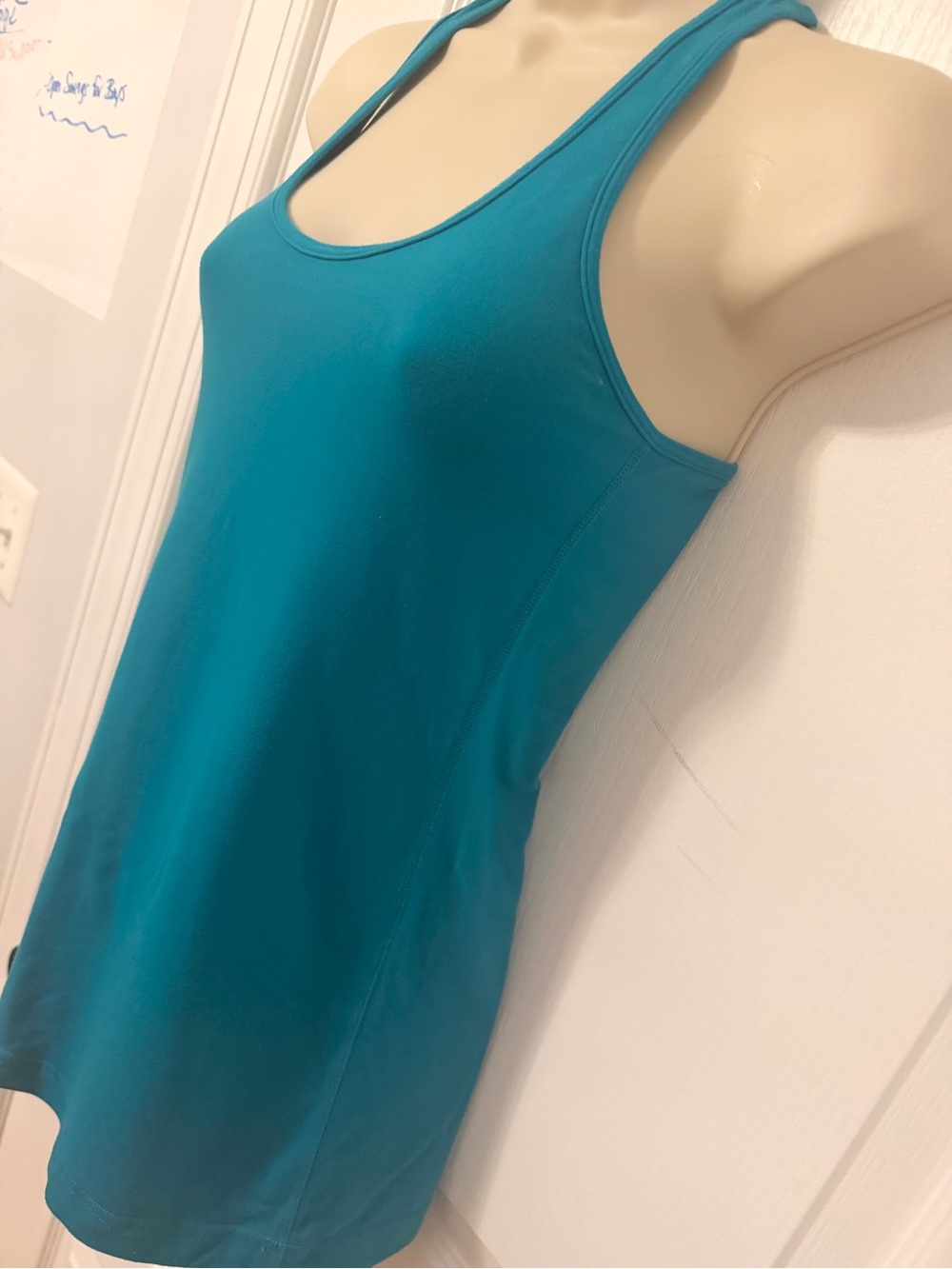 Lululemon Athletic Racerback Tank Top Teal Blue Activewear Womens - Picture 2 of 6